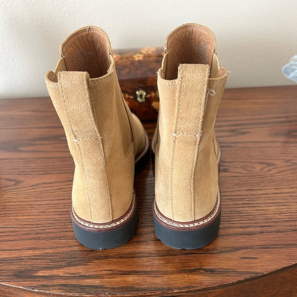 Madewell Camel Light Brown Leather Chelsea Boots - Picture 4 of 8